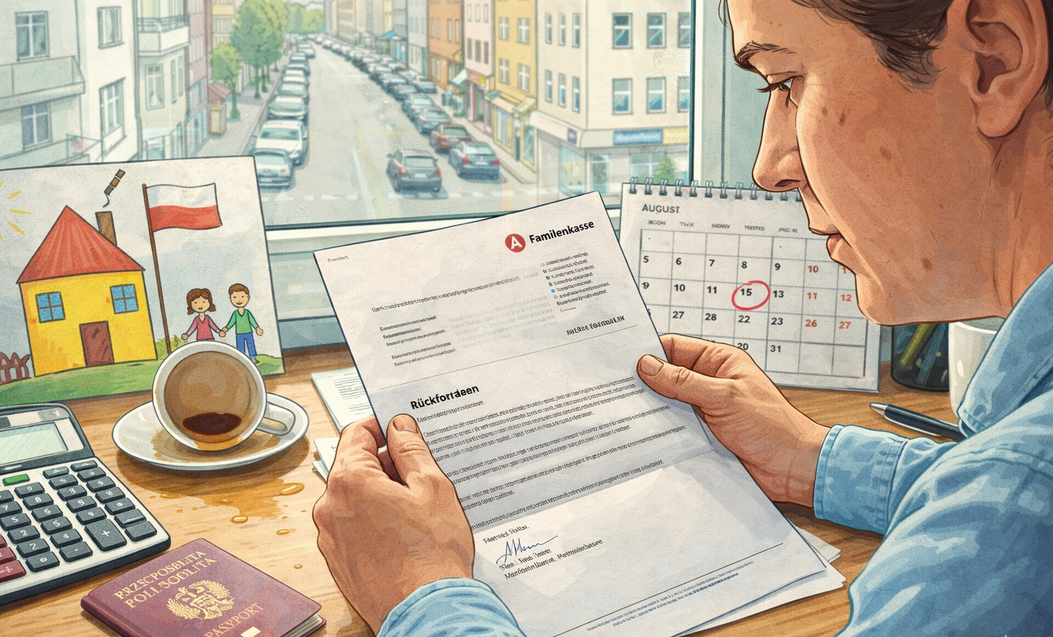 Wezwanie do zwrotu niesłusznie wypłaconego Kidergeld