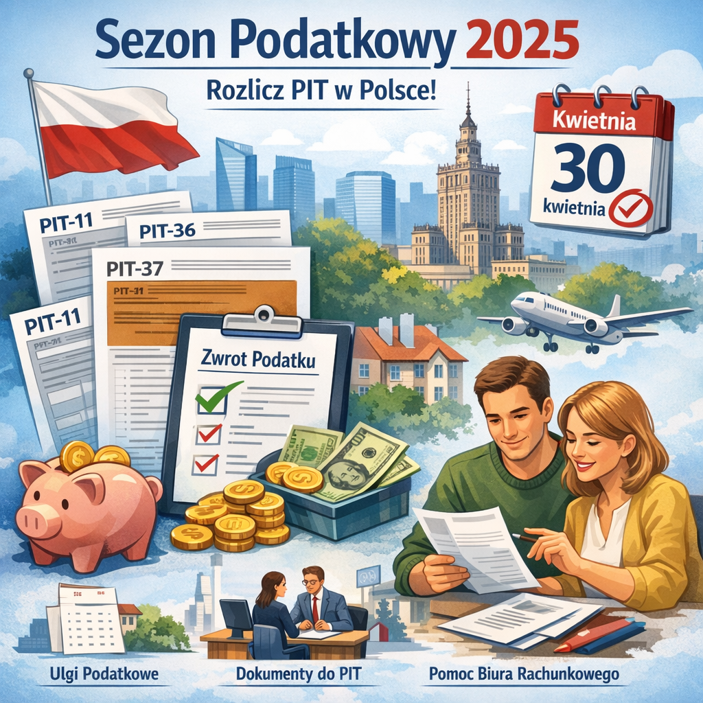 Rozpoczął się sezon podatkowy w Polsce – rozliczenie PIT za 2025 rok.