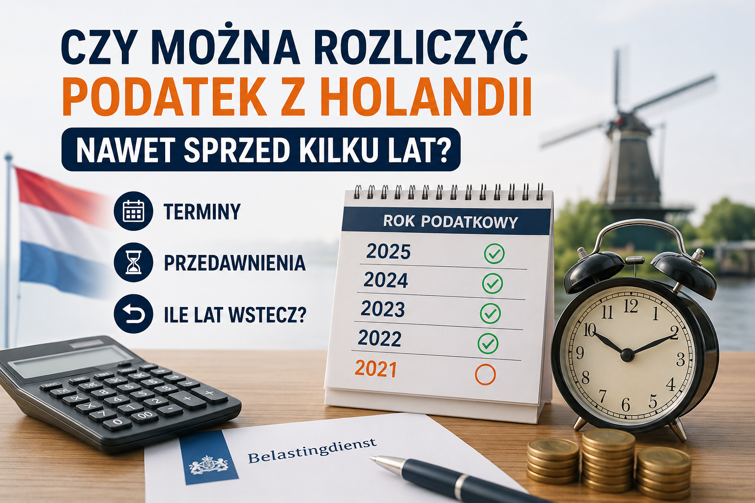 Czy można rozliczyć podatek z Holandii nawet sprzed kilku lat? Sprawdź, ile lat wstecz możesz odzyskać zwrot podatku. cz.II