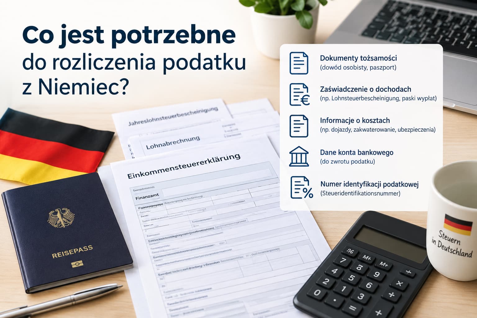 Co jest potrzebne do rozliczenia podatku z Niemiec?