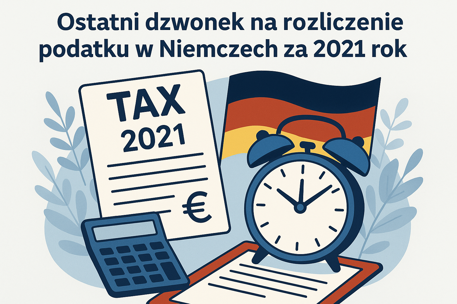 Ostateczny termin rozliczenia podatku w Niemczech za rok 2021