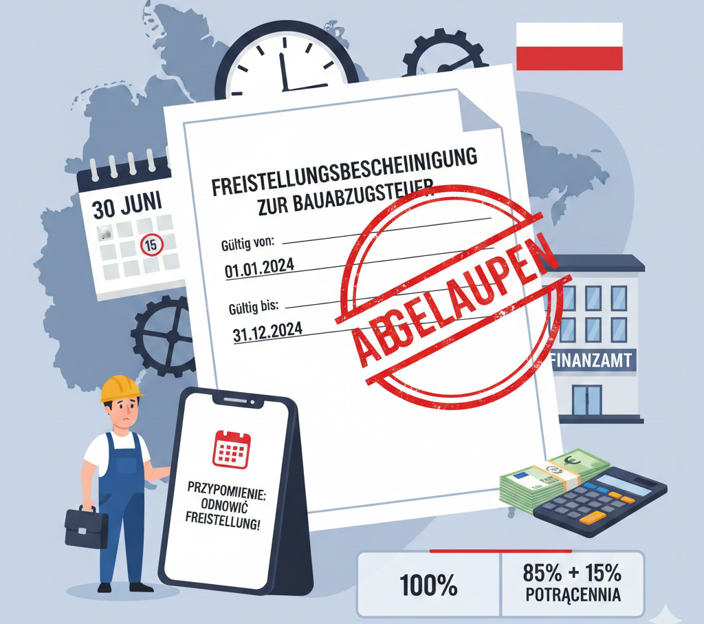 Freistellungsbescheinigung: Na jak długo i jak  odnowić?