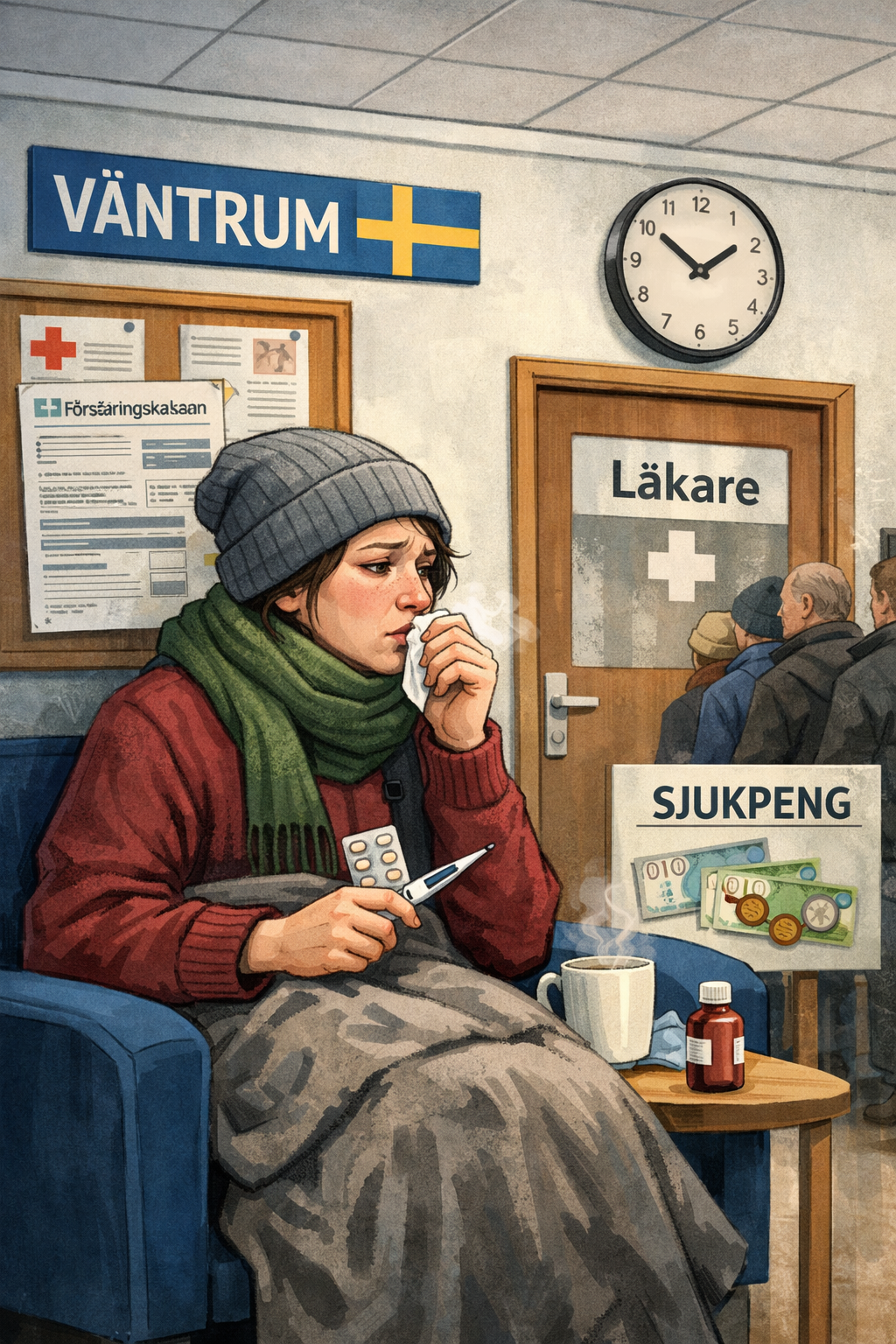 Zasiłek chorobowy w Szwecji?