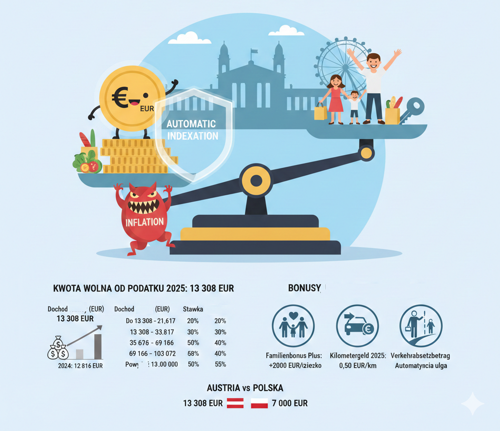 Kwota wolna od podatku w Austrii