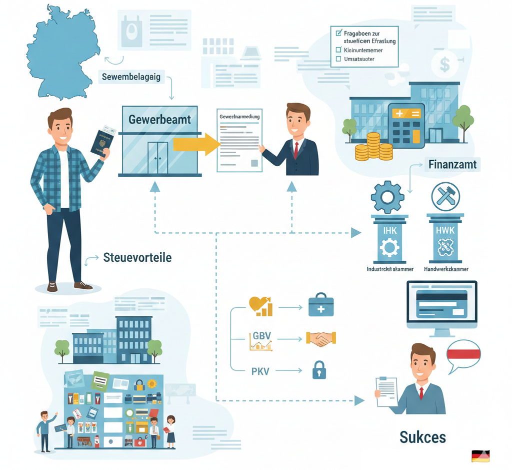 Jak założyć Gewerbe w Niemczech