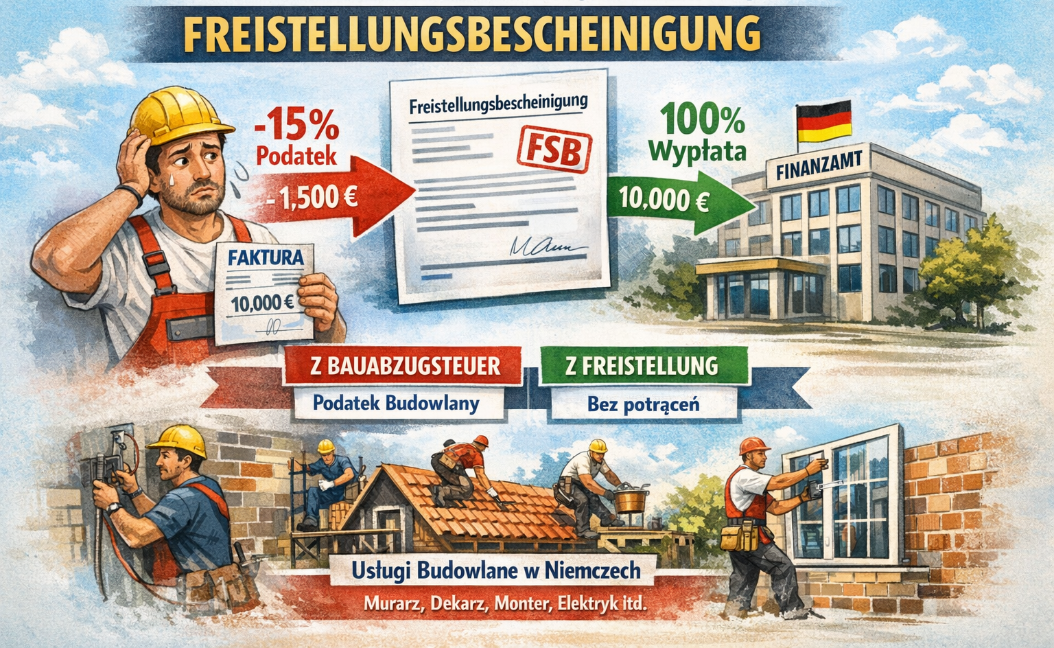 Jakie zawody wymagają Freistellungsbescheinigung