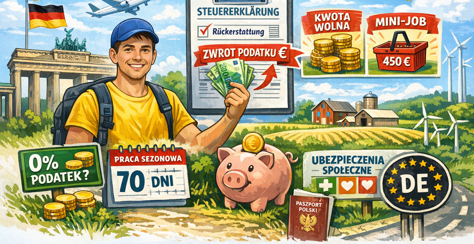 Czy praca wakacyjna w Niemczech jest wolna od podatku?