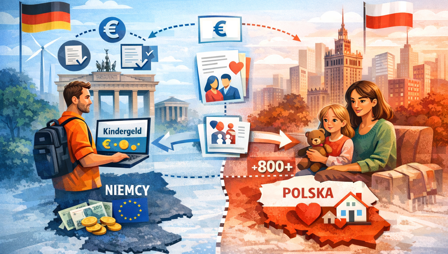 Kindergeld na dziecko partnera mieszkającego w Polsce