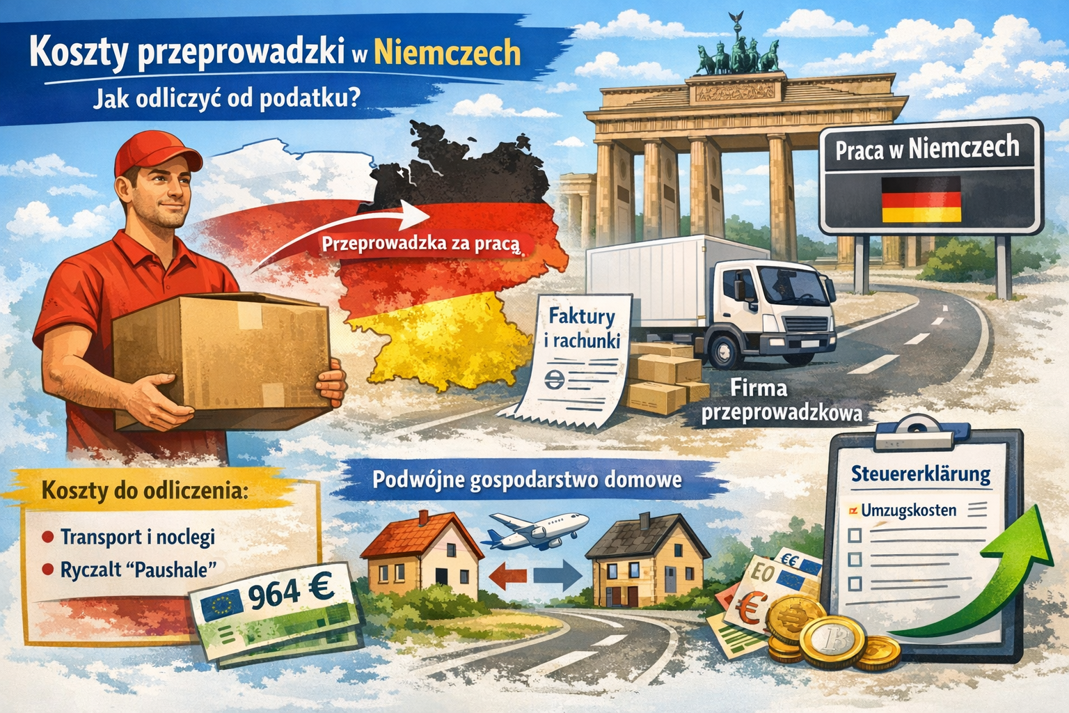 Koszty przeprowadzki w Niemczech — kiedy i jak odliczyć je od podatku? cz.II