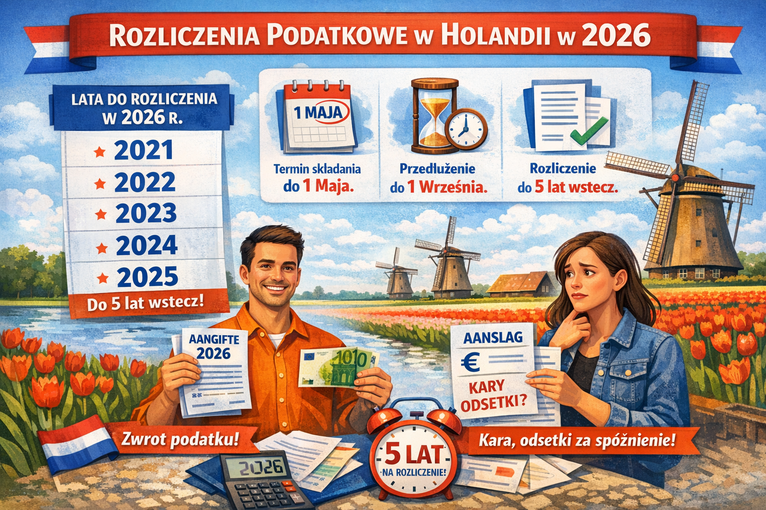 Jakie lata można rozliczyć w roku 2026 Holandii?