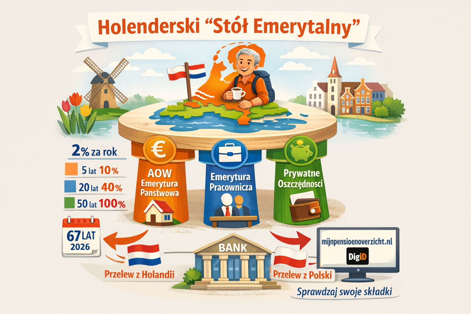 Holenderski system emerytalny - co warto wiedzieć?
