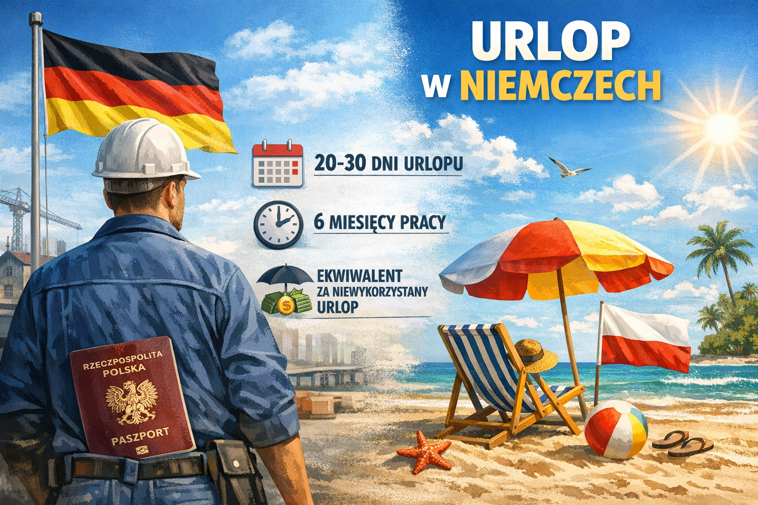 Prawo do urlopu w Niemczech – co musi wiedzieć Polak pracujący „za Odrą”