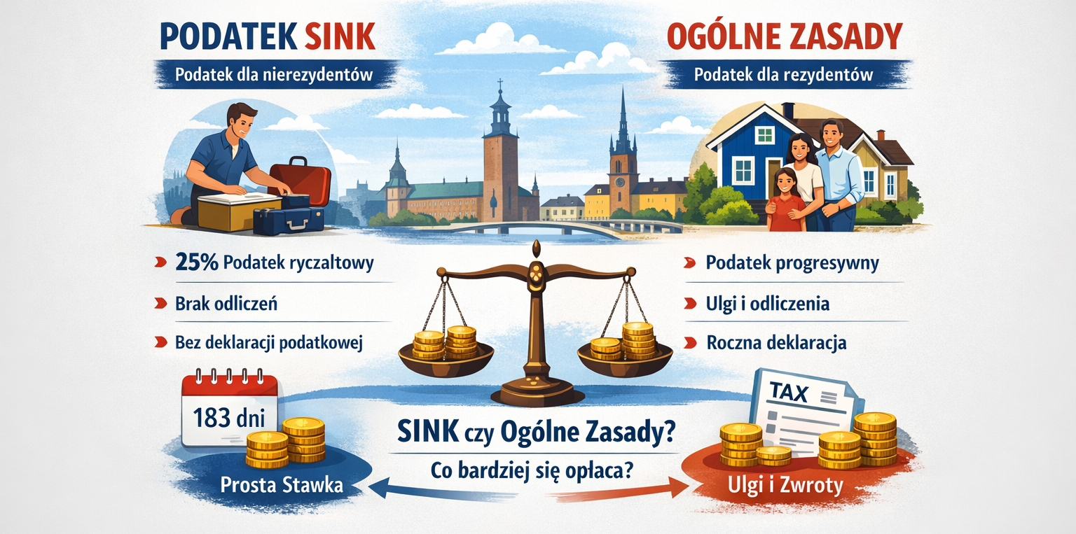Podatki w Szwecji – SINK czy ogólne zasady? Kompletny przewodnik cz.I